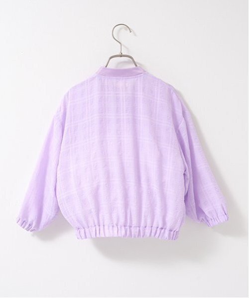 Lycee mine(リセマイン)の「【セットアップ可能】シアービッグシルエットジャケット【子供服】【キッズ】【女の子】(ブルゾン・キッズ・レモンイエロー/オフホワイト/ラベンダー・150cm/140cm/110cm/100cm/130cm/120cm)」の6枚目の写真
