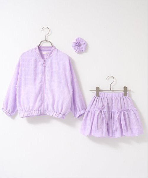 Lycee mine(リセマイン)の「【セットアップ可能】シアービッグシルエットジャケット【子供服】【キッズ】【女の子】(ブルゾン・キッズ・レモンイエロー/オフホワイト/ラベンダー・150cm/140cm/110cm/100cm/130cm/120cm)」の10枚目の写真