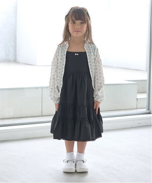 Lycee mine(リセマイン)の「【セットアップ可能】シアービッグシルエットジャケット【子供服】【キッズ】【女の子】(ブルゾン・キッズ・レモンイエロー/オフホワイト/ラベンダー・150cm/140cm/110cm/100cm/130cm/120cm)」の11枚目の写真