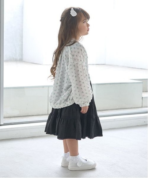 Lycee mine(リセマイン)の「【セットアップ可能】シアービッグシルエットジャケット【子供服】【キッズ】【女の子】(ブルゾン・キッズ・レモンイエロー/オフホワイト/ラベンダー・150cm/140cm/110cm/100cm/130cm/120cm)」の12枚目の写真