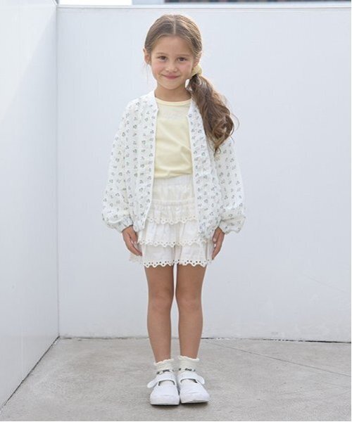 Lycee mine(リセマイン)の「【セットアップ可能】シアービッグシルエットジャケット【子供服】【キッズ】【女の子】(ブルゾン・キッズ・レモンイエロー/オフホワイト/ラベンダー・150cm/140cm/110cm/100cm/130cm/120cm)」の14枚目の写真