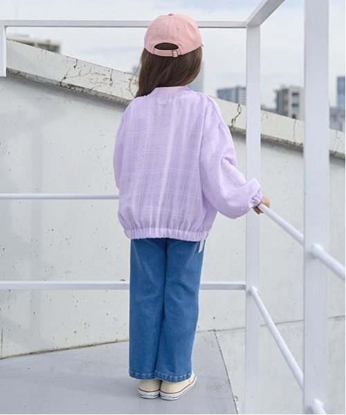 Lycee mine(リセマイン)の「【セットアップ可能】シアービッグシルエットジャケット【子供服】【キッズ】【女の子】(ブルゾン・キッズ・レモンイエロー/オフホワイト/ラベンダー・150cm/140cm/110cm/100cm/130cm/120cm)」の19枚目の写真