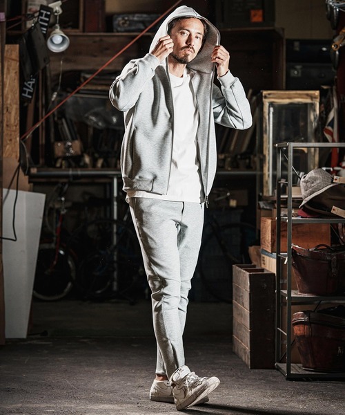 wjk reluxe（ダブルジェーケーリラックス）の「mp13269-cardboard knit skinny pants スキニーパンツ（その他パンツ・メンズ・ブラック/チャコール/トップグレー・L/S/M）」の6枚目の写真