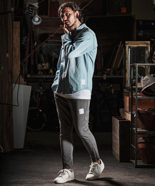 wjk reluxe（ダブルジェーケーリラックス）の「mp13269-cardboard knit skinny pants スキニーパンツ（その他パンツ・メンズ・ブラック/チャコール/トップグレー・L/S/M）」の12枚目の写真