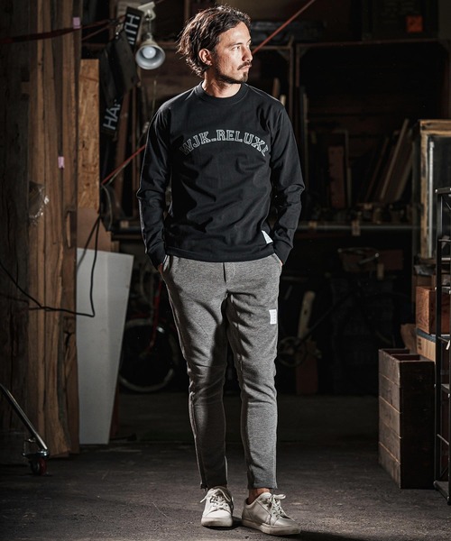 wjk reluxe（ダブルジェーケーリラックス）の「mp13269-cardboard knit skinny pants スキニーパンツ（その他パンツ・メンズ・ブラック/チャコール/トップグレー・L/S/M）」の15枚目の写真