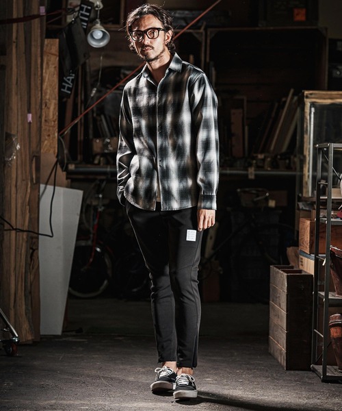 wjk reluxe（ダブルジェーケーリラックス）の「mp13269-cardboard knit skinny pants スキニーパンツ（その他パンツ・メンズ・ブラック/チャコール/トップグレー・L/S/M）」の19枚目の写真