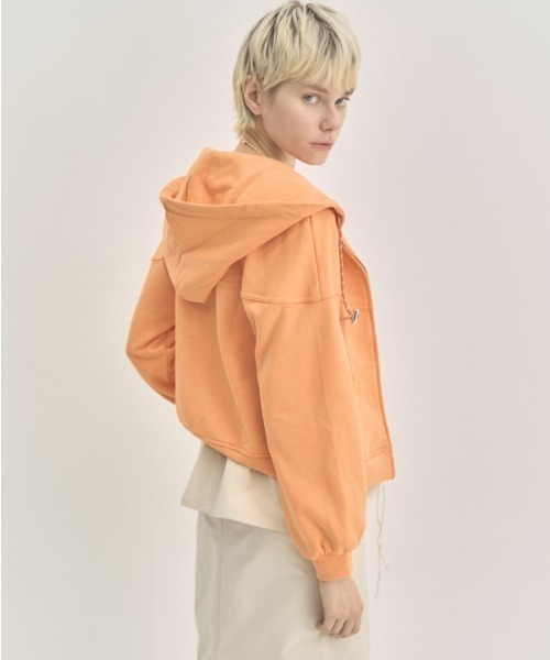 Muel Chic(ミュエルシック)の「Flon parka フロンパーカー(パーカー・レディース・ヘザーグレー/アイボリー/ブラック/オレンジ系・FREE)」の19枚目の写真