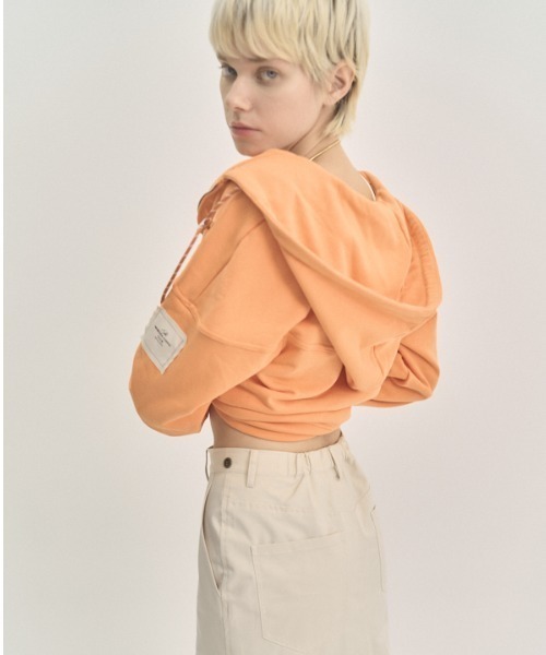 Muel Chic(ミュエルシック)の「Flon parka フロンパーカー(パーカー・レディース・ヘザーグレー/アイボリー/ブラック/オレンジ系・FREE)」の11枚目の写真