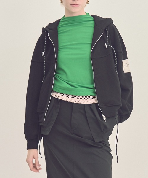 Muel Chic(ミュエルシック)の「Flon parka フロンパーカー(パーカー・レディース・ヘザーグレー/アイボリー/ブラック/オレンジ系・FREE)」の21枚目の写真