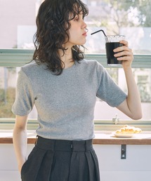 【Robert P. Miller / ロバート・ピー・ミラー】リブ コットン クルーネック Tシャツ