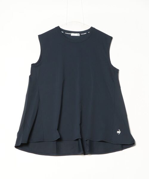 le coq sportif（ルコックスポルティフ）の「接触冷感ノースリーブシャツ（Tシャツ/カットソー・レディース・ブルー/ネイビー/グリーン/ホワイト・L/S/M/XL）」の5枚目の写真
