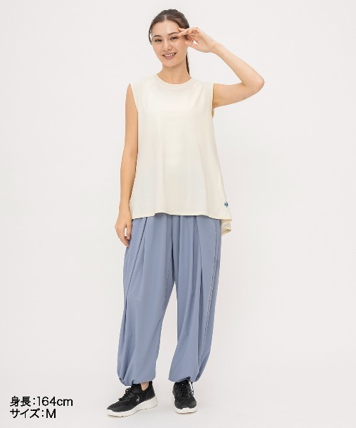 le coq sportif（ルコックスポルティフ）の「接触冷感ノースリーブシャツ（Tシャツ/カットソー・レディース・ブルー/ネイビー/グリーン/ホワイト・L/S/M/XL）」の8枚目の写真