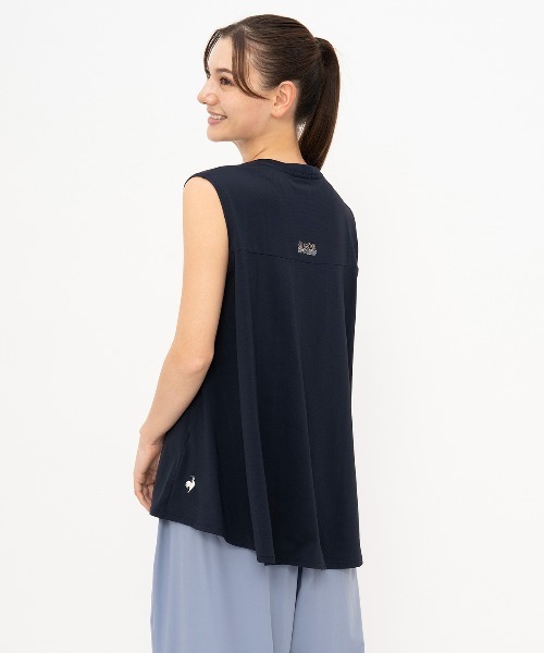 le coq sportif（ルコックスポルティフ）の「接触冷感ノースリーブシャツ（Tシャツ/カットソー・レディース・ブルー/ネイビー/グリーン/ホワイト・L/S/M/XL）」の15枚目の写真