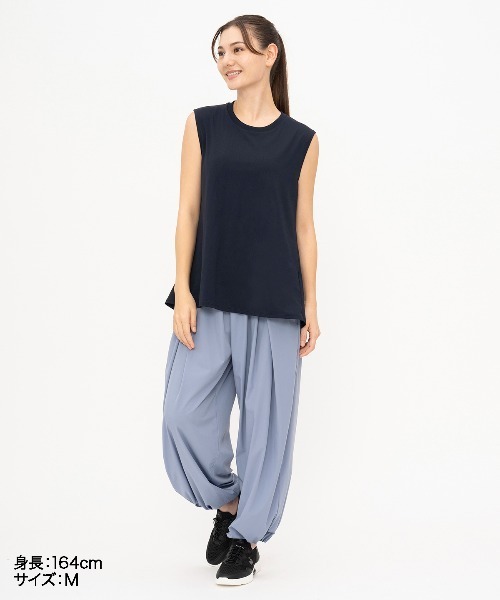 le coq sportif（ルコックスポルティフ）の「接触冷感ノースリーブシャツ（Tシャツ/カットソー・レディース・ブルー/ネイビー/グリーン/ホワイト・L/S/M/XL）」の16枚目の写真