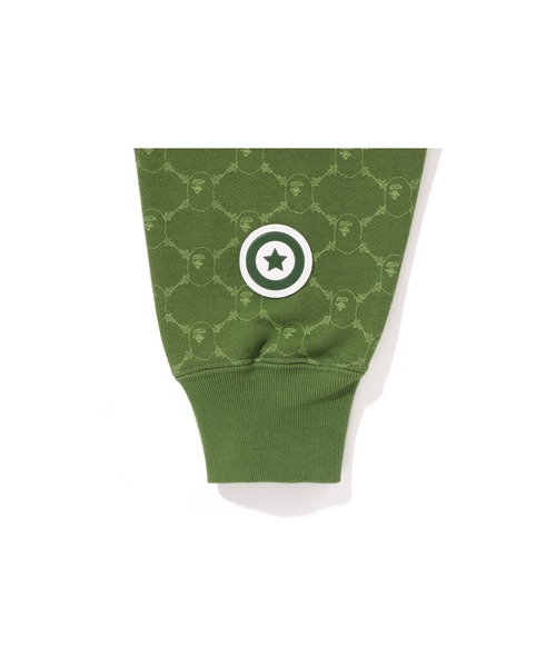 A BATHING APE（アベイシングエイプ）の「COLLEGE MONOGRAM RELAXED FIT SHARK FULL ZIP HOODIE M（パーカー・メンズ・イエロー/グリーン/ブラック/ブラウン・X-LARGE/SMALL/MEDIUM/XX-LARGE/LARGE）」の19枚目の写真