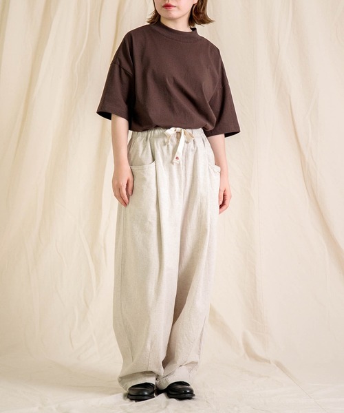 Brocante（ブロカント）の「[Brocante / ブロカント] 綿麻アムンゼンクロス バロンパンツ（その他パンツ・レディース・ブラック/アイボリー・2）」の21枚目の写真