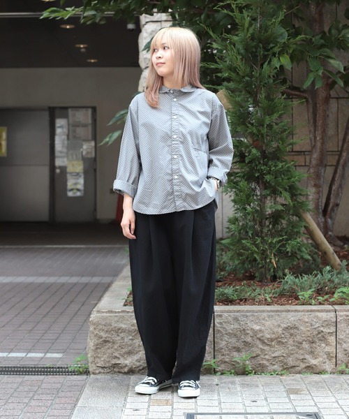 Brocante / ブロカント] 綿麻アムンゼンクロス バロンパンツ