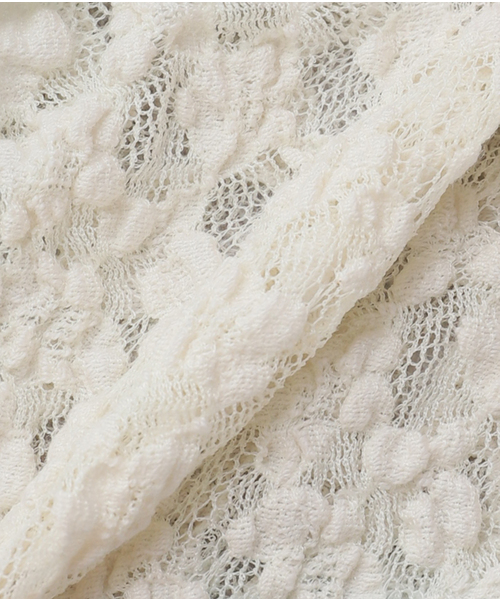 BASERANGE（ベースレンジ）の「BASERANGE MUSIAL BRA BRMU-LA-SP25：ブラ（ブラジャー・レディース・アイボリー・SMALL）」の6枚目の写真