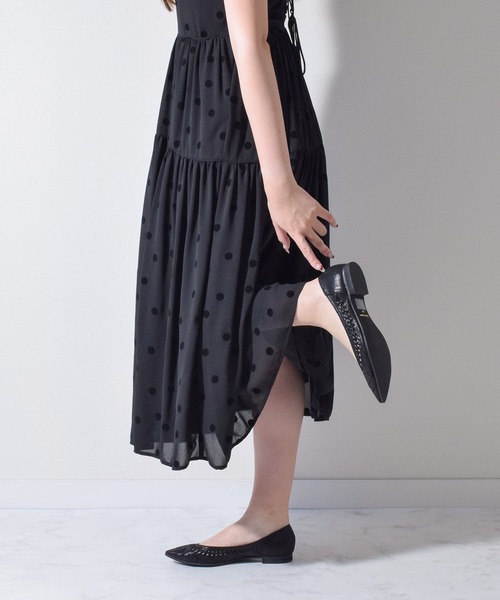 Bridget Birkin(ブリジットバーキン)の「【Bridget Birkin】編み込みフラットシューズ(551523)(パンプス・レディース・ピンク/ブラック/シルバー・23.5/24.5/23/24/22.5)」の12枚目の写真