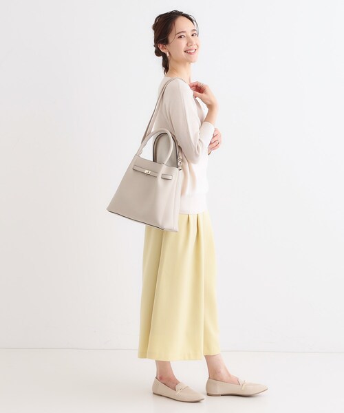 SHOO・LA・RUE(シューラルー)の「ベルト金具トートバッグ【2WAY】(トートバッグ・レディース・ブラック/ナチュラル/イエロー・00)」の10枚目の写真