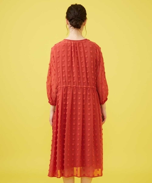 Jocomomola(ホコモモラ)の「ビックドットドビーワンピース(ワンピース・レディース・レッド/モカ/ブラック・40)」の22枚目の写真