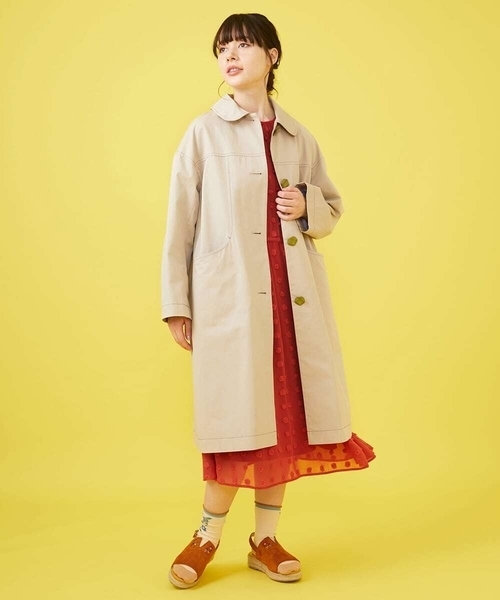 Jocomomola(ホコモモラ)の「ビックドットドビーワンピース(ワンピース・レディース・レッド/モカ/ブラック・40)」の20枚目の写真