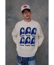 WOKE EDGE(EH[NGbW)̃jbgbSelena KnitbWOKE EDGE(jbg/Z[^[)