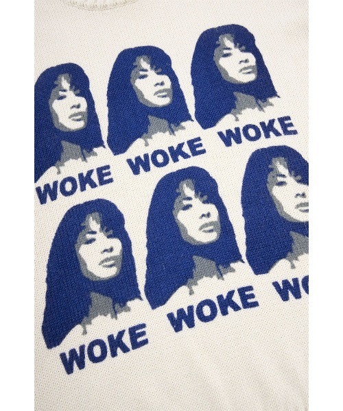超美品】WOKE EDGEニットセーター クリーム
