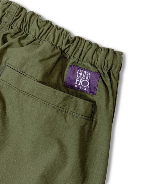 GUNG HO（ガンホー）の「GUNG HO EAZY FATIGUE PANTS -RIP STOP-（その他パンツ・メンズ・ブラック/ダークグリーン・M/L/XL）」の9枚目の写真