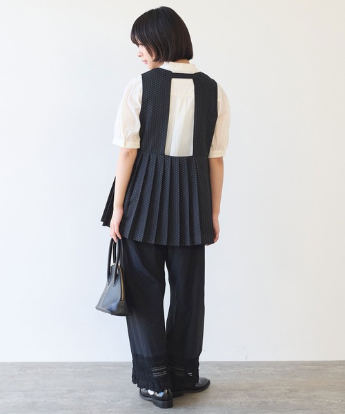 AMBIDEX Store 〇T/R プリーツベスト(F グレー): bulle de savon