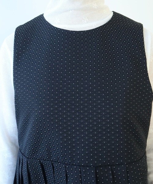 bulle de savon（ビュルデサボン）の「つぶつぶジャカード プリーツベスト（ベスト・レディース・ブラック・FREE）」の18枚目の写真