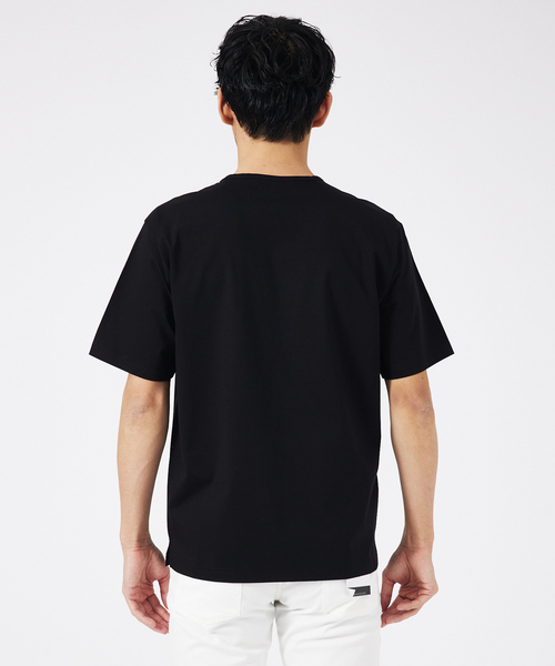 ABAHOUSE GRAY（アバハウスグレイ）の「【通年生地使用】シルケット天竺 半袖Tシャツ（Tシャツ/カットソー・メンズ・ホワイト/グリーン/ネイビー/ブラック/グレイッシュベージュ・50/48/46/44）」の8枚目の写真