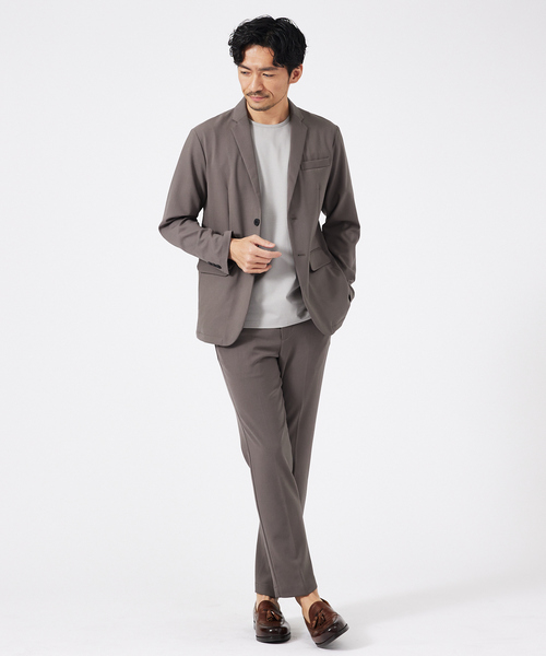 ABAHOUSE GRAY（アバハウスグレイ）の「【通年生地使用】シルケット天竺 半袖Tシャツ（Tシャツ/カットソー・メンズ・ホワイト/グリーン/ネイビー/ブラック/グレイッシュベージュ・50/48/46/44）」の19枚目の写真