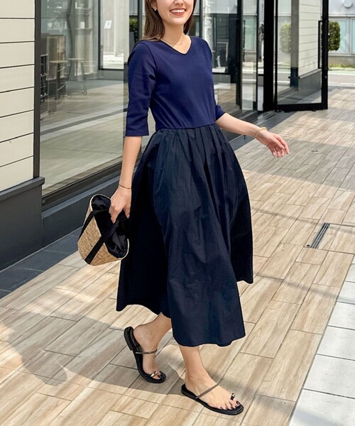 美品ノーリーズ　ウォッシャブル2wayドッキングワンピース　36 美品ノーリーズ ウォッシャブル2wayドッキングワンピース 36