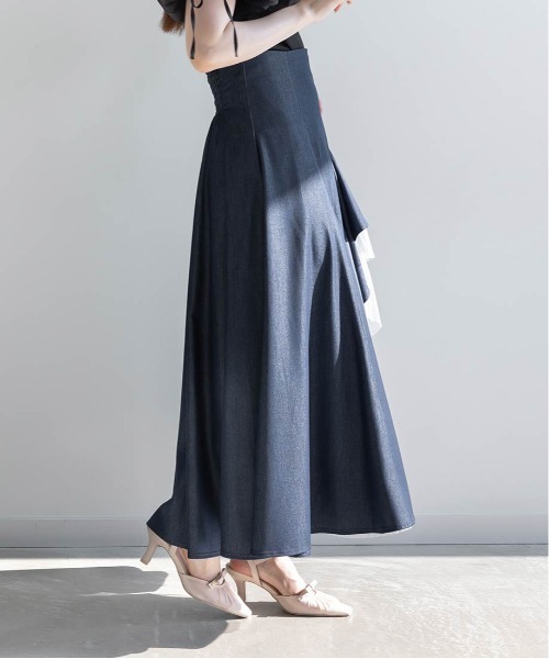【試着のみ美品】 RANDA ランダ デザインフリルハイウエストスカート0サイズ 試着のみ美品】 RANDA ランダ デザインフリルハイウエスト