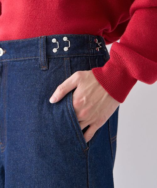 CRAFT STANDARD BOUTIQUE（クラフトスタンダードブティック）の「【ユニセックス】サルベージデニムワイドパンツ（デニムパンツ・レディース・ダークインディゴブルー/ブラック・L/M/S）」の14枚目の写真
