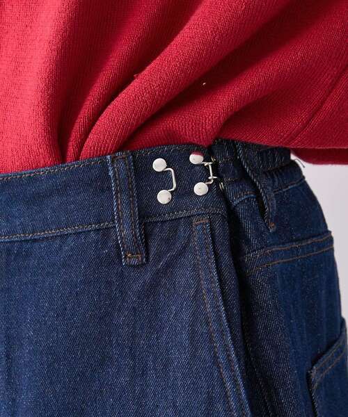 CRAFT STANDARD BOUTIQUE（クラフトスタンダードブティック）の「【ユニセックス】サルベージデニムワイドパンツ（デニムパンツ・レディース・ダークインディゴブルー/ブラック・L/M/S）」の15枚目の写真