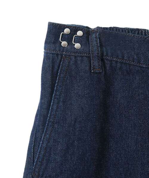 CRAFT STANDARD BOUTIQUE（クラフトスタンダードブティック）の「【ユニセックス】サルベージデニムワイドパンツ（デニムパンツ・レディース・ダークインディゴブルー/ブラック・L/M/S）」の9枚目の写真