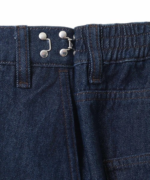 CRAFT STANDARD BOUTIQUE（クラフトスタンダードブティック）の「【ユニセックス】サルベージデニムワイドパンツ（デニムパンツ・レディース・ダークインディゴブルー/ブラック・L/M/S）」の10枚目の写真