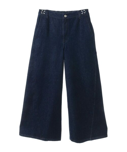 CRAFT STANDARD BOUTIQUE（クラフトスタンダードブティック）の「【ユニセックス】サルベージデニムワイドパンツ（デニムパンツ・レディース・ダークインディゴブルー/ブラック・L/M/S）」の6枚目の写真