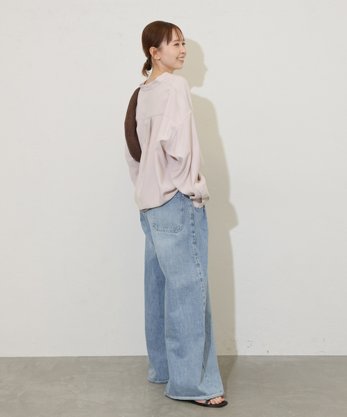 JOURNAL STANDARD（ジャーナルスタンダード）の「《追加2》スタンドプルオーバー（シャツ/ブラウス・レディース・ブラック系その他/ホワイト×ホワイト/ホワイト/ピンク/ブラックミックス・FREE）」の8枚目の写真