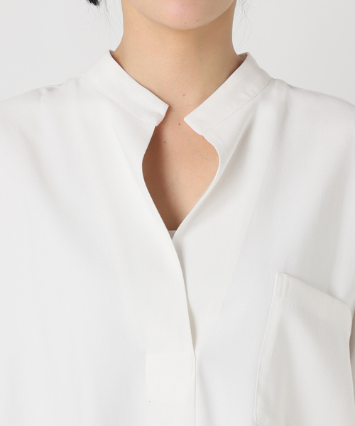 JOURNAL STANDARD（ジャーナルスタンダード）の「《追加2》スタンドプルオーバー（シャツ/ブラウス・レディース・ブラック系その他/ホワイト×ホワイト/ホワイト/ピンク/ブラックミックス・FREE）」の15枚目の写真