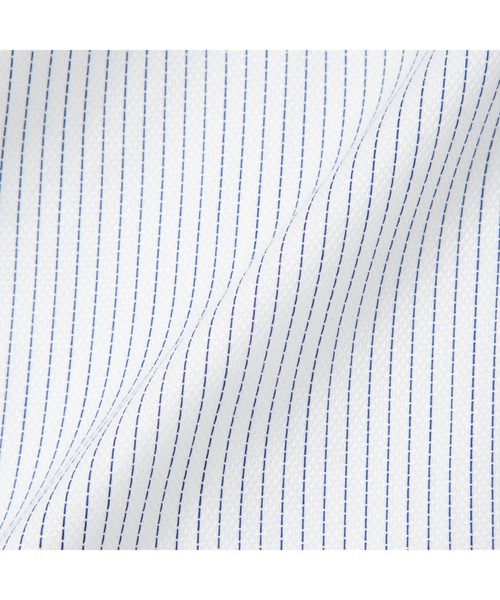 TOKYO SHIRTS（トウキョウシャツ）の「超形態安定ノーアイロン スキッパー 長袖ビジネスワイシャツ（ビジネスシャツ・レディース・ブルー・S/M/L/LL/XL）」の5枚目の写真