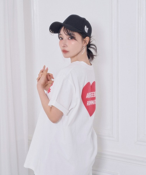 ANDGEEBEE（アンジービー）の「UNISEX フェネックワッペンピアスキャップ（キャップ・レディース・ベージュ/ブラック・FREE）」の7枚目の写真