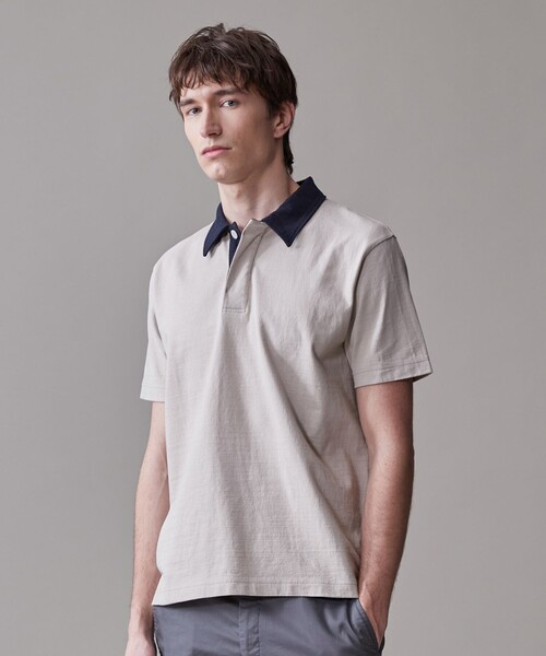 botter ボッター ポロシャツ 22ss BOTTER ロングスリーブ ポロ / PADDED LS POLO （ブルー