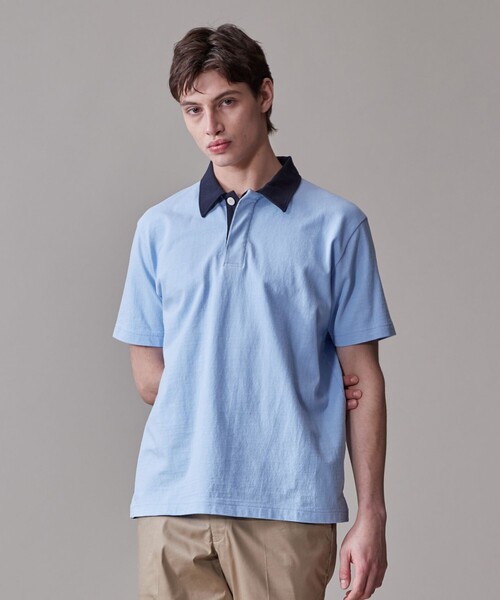 ポロラガーシャツ ワンフォークロージング 1111clothing ラガーシャツ メンズ