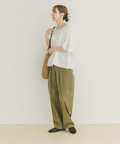 ITEMS URBANRESEARCH(アイテムズ アーバンリサーチ)の「ナイロンコクーンパンツ(その他パンツ・レディース・カーキ/ネイビー/ベージュ・FREE)」の16枚目の写真