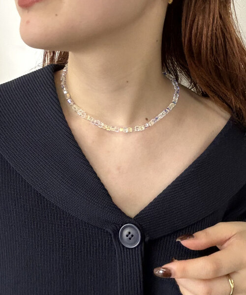 mystic（ミスティック）の「［eau］shiny clear necklace（ネックレス・レディース・クリア・ONE SIZE）」の2枚目の写真