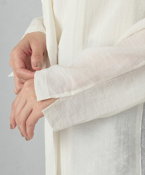 COMME CA ISM(コムサイズム)の「シア―ジャケット(テーラードジャケット・レディース・ホワイト/ダークブラウン/ブラック・MEDIUM/LARGE)」の17枚目の写真