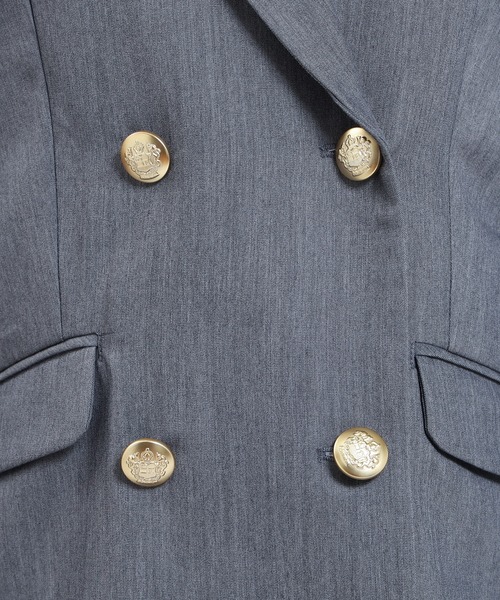 TRUDEA（トルディア）の「ダブルボタンジャケット（テーラードジャケット・レディース・ライトグレー/ベージュ/ネイビー/チャコールグレー・MEDIUM/LARGE）」の21枚目の写真